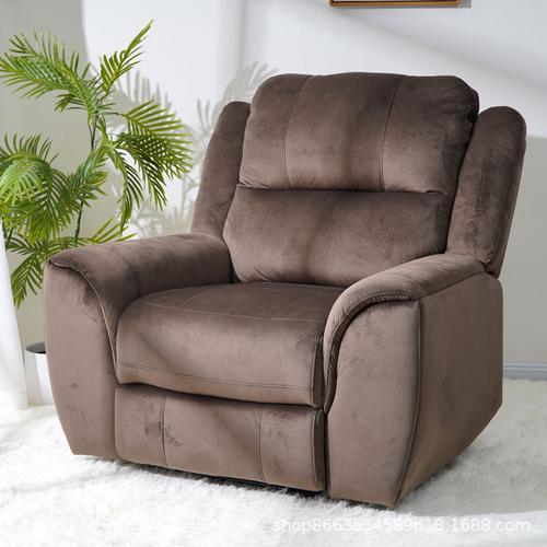 雅尚单人沙发多功能书房躺椅小户型卧室布艺家用简易单人位靠椅子